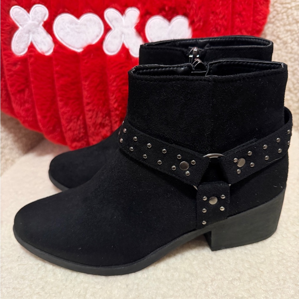 Black Studded Ankle Boots